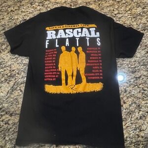 Rascal Flatts Life Is A Highway Tour Shirt Black Graphic Tee Women M Concert